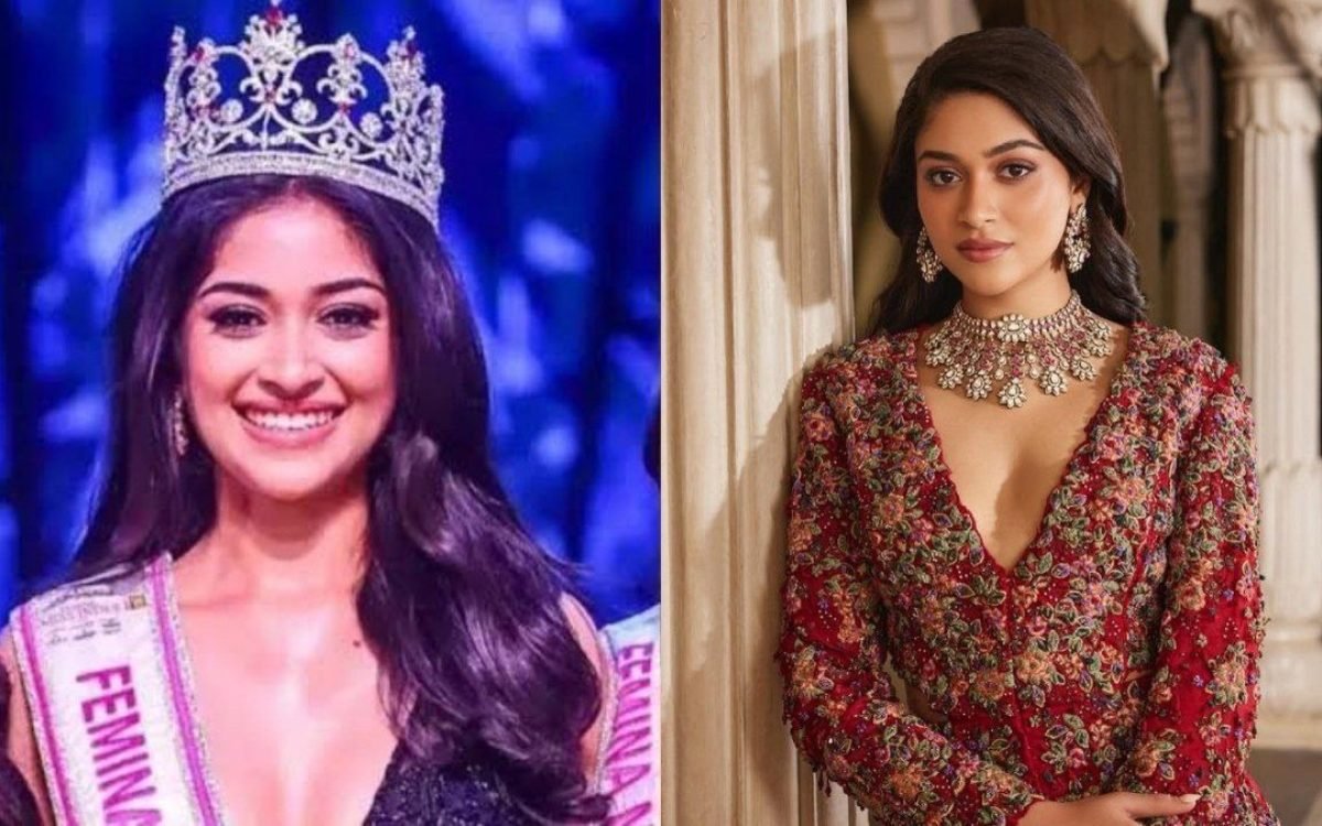 Nandini Gupta winner of Miss India 2023 and India’s Rising Star at Miss World 2025 in Hyderabad